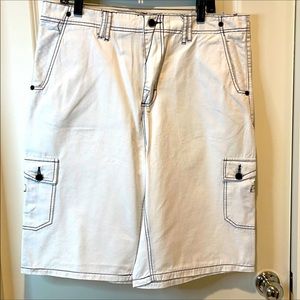 Orisue Cargo Relaxed Fit Jean Shorts